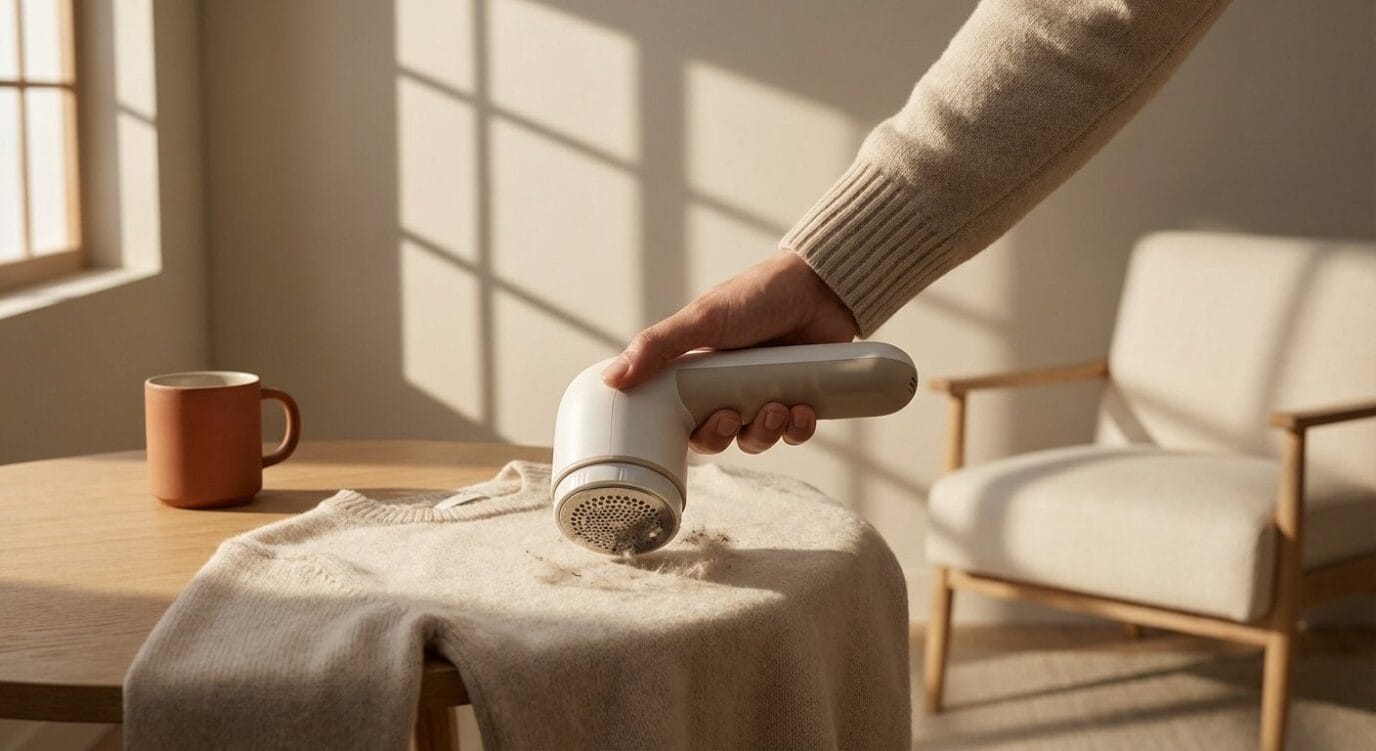 Le secret pour éliminer les bouloches sur vos vêtements en laine sans les abîmer